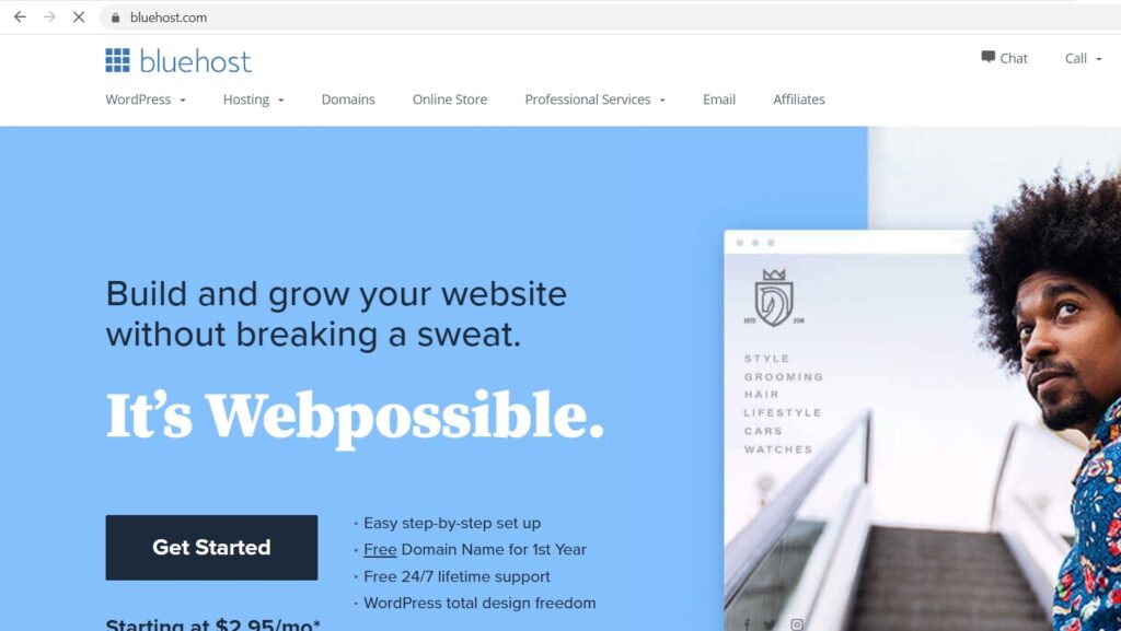BlueHost Domain registrar